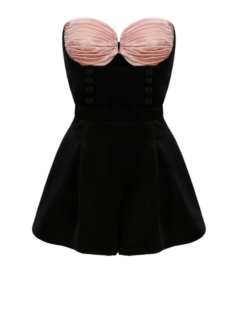 Nana jacqueline Amanda Velvet Jumpsuit (Pink) Size S